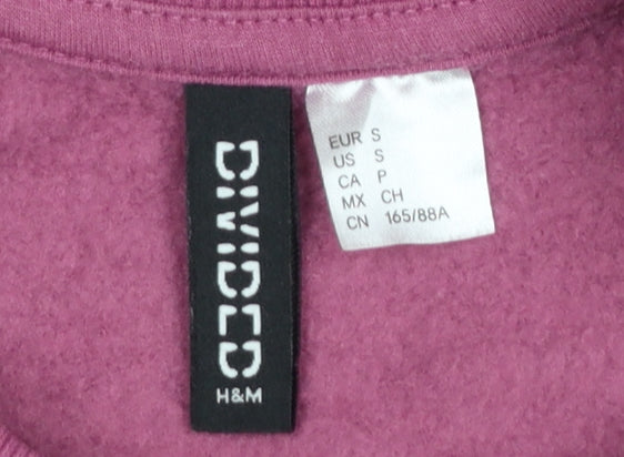 H&M Divided Women’s Pink Mount Rainier Graphic Pullover Sweatshirt Size S