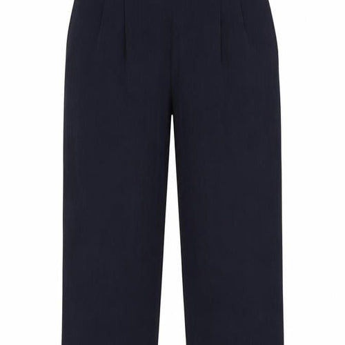 Windsmoor Women’s Blue Cropped Pleated Trousers Size 14