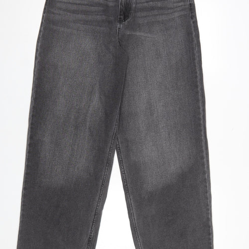 Miss S Women’s Grey Straight Denim Jeans UK 10 28W 32L