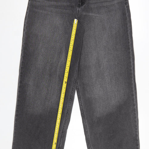 Miss S Women’s Grey Straight Denim Jeans UK 10 28W 32L