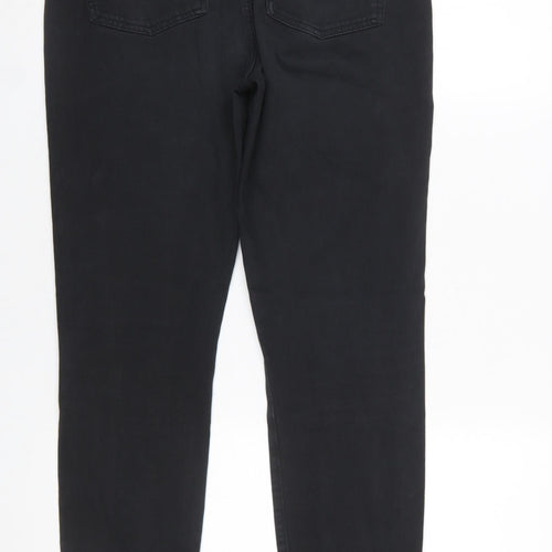 Mint Velvet Womens Black Skinny Jeans Size 14 Regular Stretch Denim