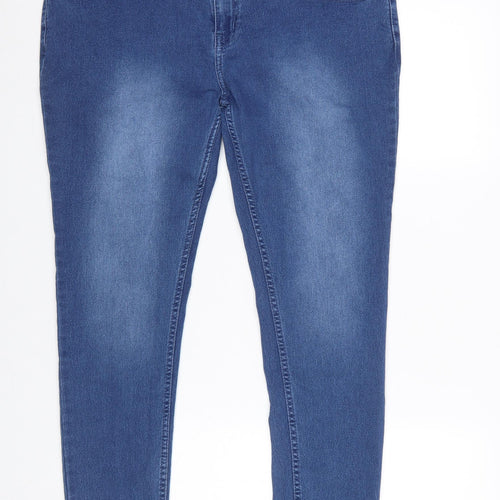 Maxcares Womens Blue Skinny Stretch Jeans Size 8 Slim Fit Denim
