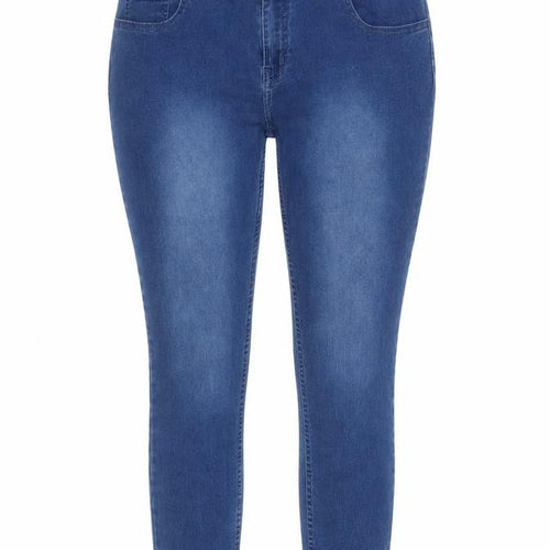 Maxcares Womens Blue Skinny Stretch Jeans Size 8 Slim Fit Denim