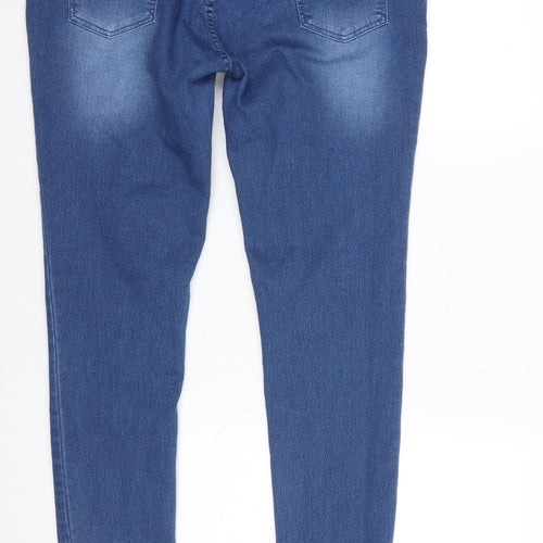 Maxcares Womens Blue Skinny Stretch Jeans Size 8 Slim Fit Denim