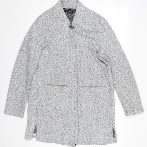 Principles Women's Grey Size 14 Long Sleeve Knit Open Cardigan
