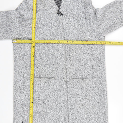 Principles Women's Grey Size 14 Long Sleeve Knit Open Cardigan