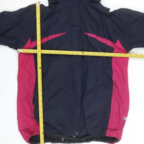 Gti Outdoor Womens Blue Pink Size 16 Waterproof Ski Jacket Hooded