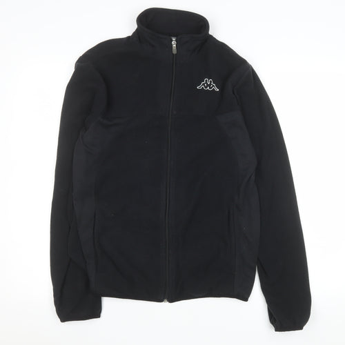 Kappa Men's Black Fleece Full Zip Jacket Medium Regular Fit