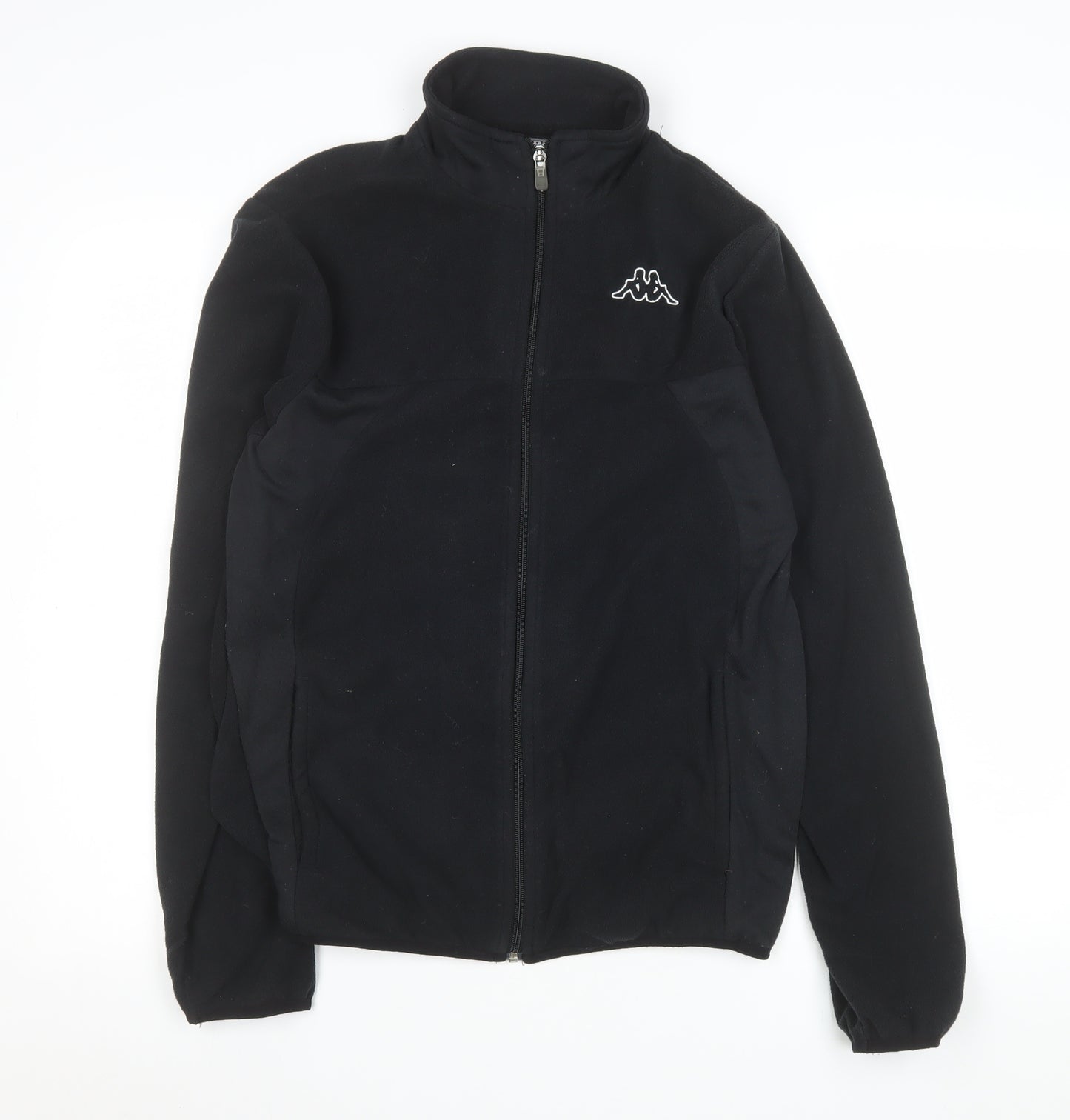 Kappa Men's Black Fleece Full Zip Jacket Medium Regular Fit