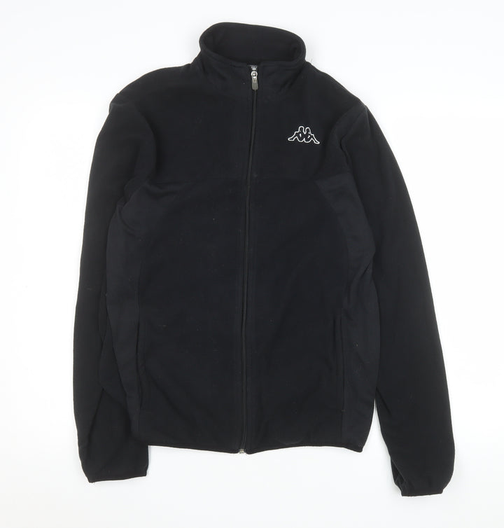 Kappa Men's Black Fleece Full Zip Jacket Medium Regular Fit