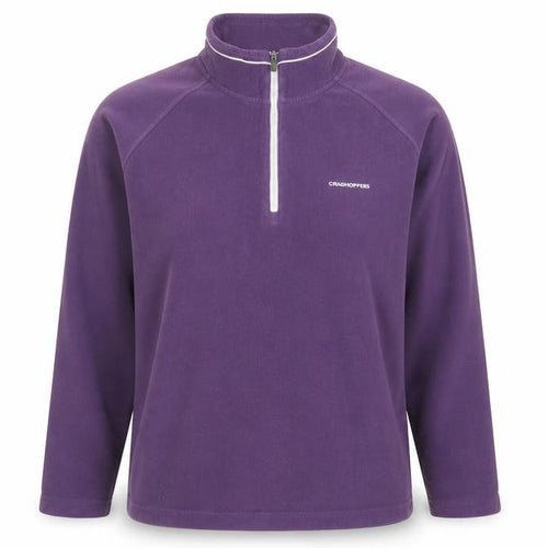 Craghoppers Women’s Purple Fleece 1/4 Zip Sweatshirt UK 14