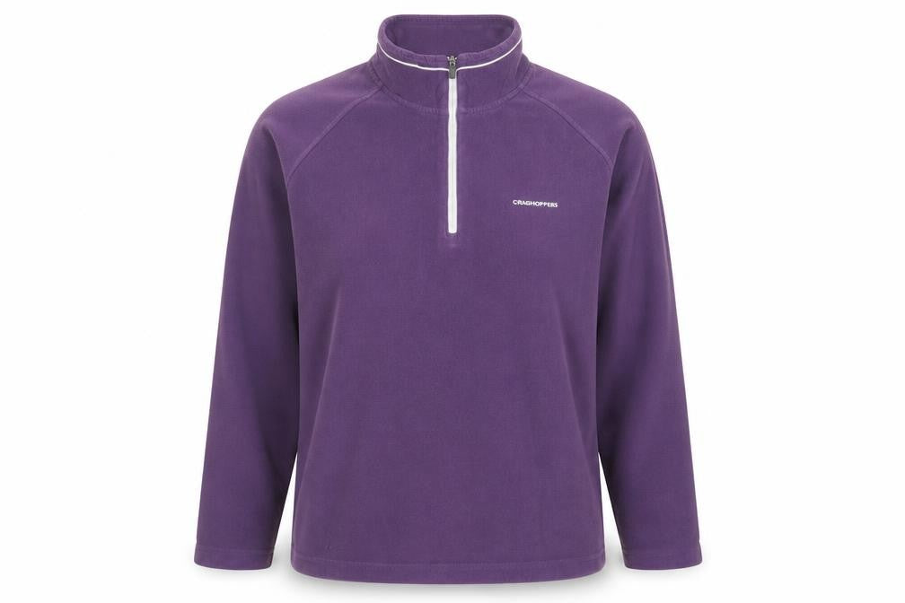 Craghoppers Women’s Purple Fleece 1/4 Zip Sweatshirt UK 14