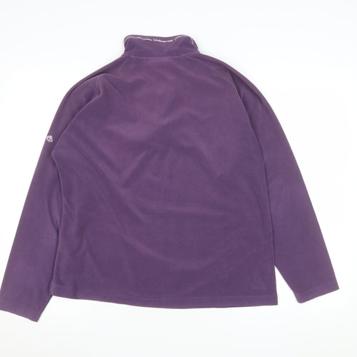 Craghoppers Women’s Purple Fleece 1/4 Zip Sweatshirt UK 14