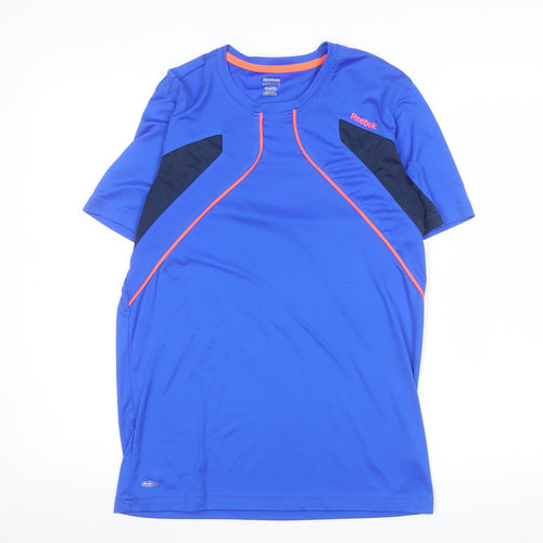 Reebok Men's Blue Medium PlayDry Athletic Short Sleeve T-Shirt