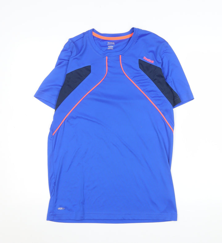 Reebok Men's Blue Medium PlayDry Athletic Short Sleeve T-Shirt