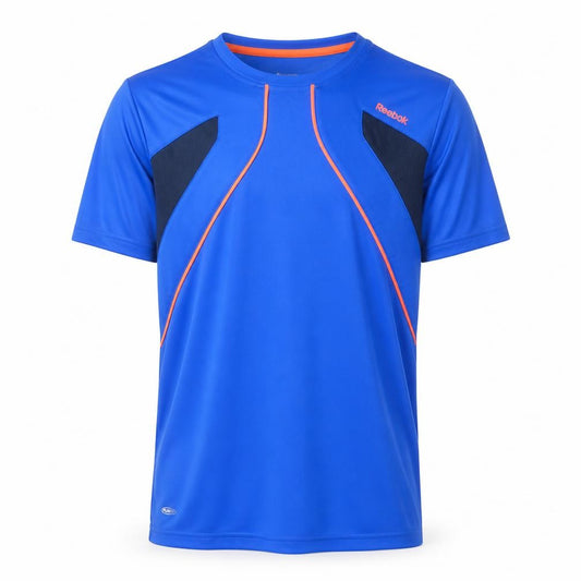 Reebok Men's Blue Medium PlayDry Athletic Short Sleeve T-Shirt