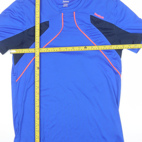 Reebok Men's Blue Medium PlayDry Athletic Short Sleeve T-Shirt