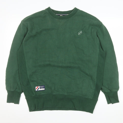 Superdry Men's Green XS Pullover Crew Neck Sweatshirt
