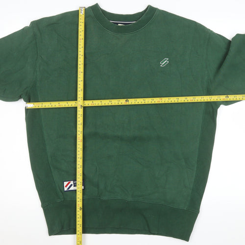 Superdry Men's Green XS Pullover Crew Neck Sweatshirt