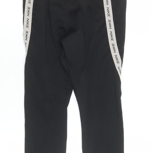 Nike Womens Black Ankle Leggings M Stretch Sports Activewear