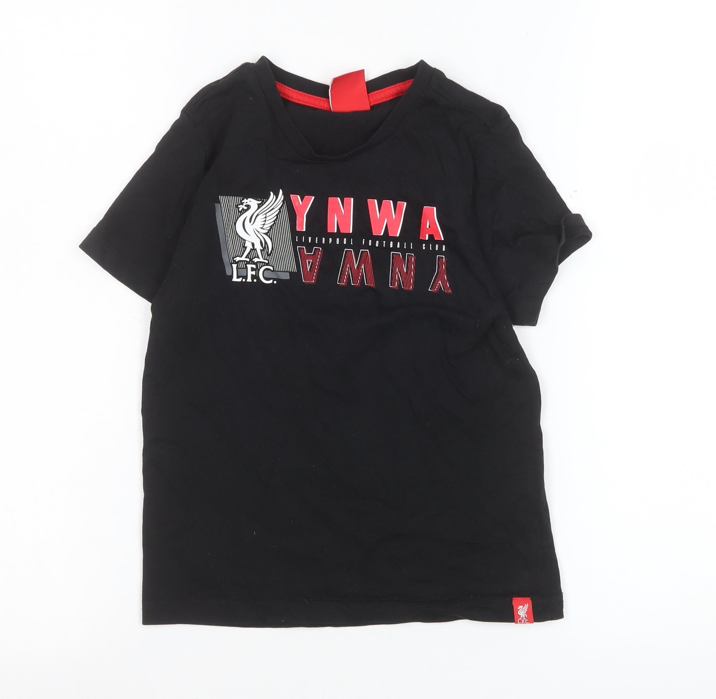 L.F.C. Boys Black 5-6 Years Logo Short Sleeve Cotton T-Shirt