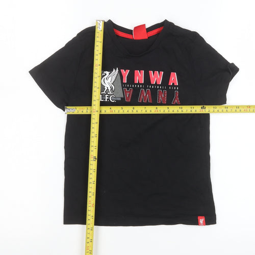 L.F.C. Boys Black 5-6 Years Logo Short Sleeve Cotton T-Shirt