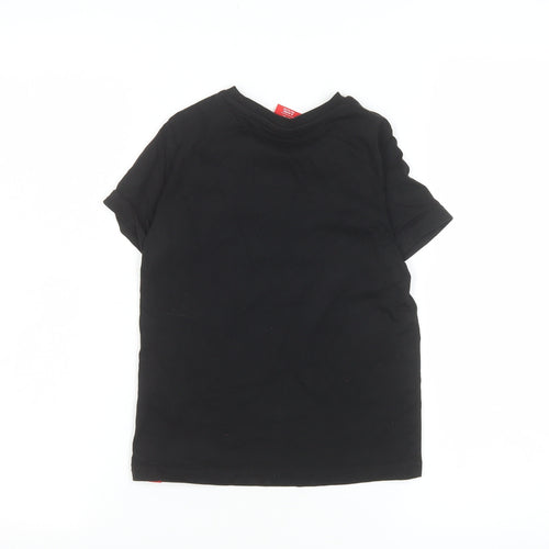 L.F.C. Boys Black 5-6 Years Logo Short Sleeve Cotton T-Shirt