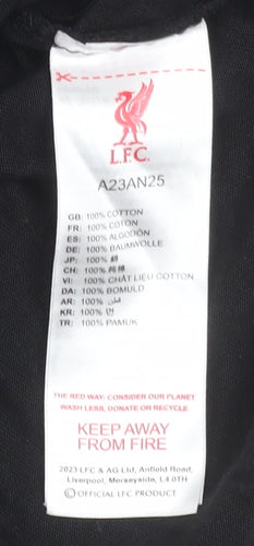 L.F.C. Boys Black 5-6 Years Logo Short Sleeve Cotton T-Shirt