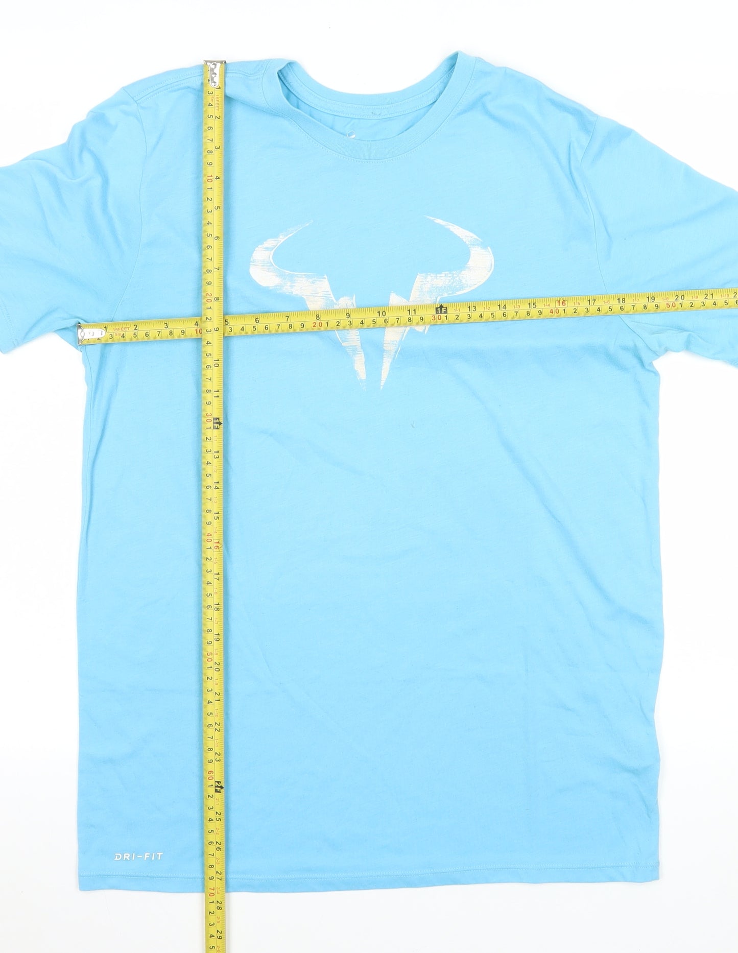 Nike Womens Blue Dri-Fit Athletic T-Shirt Medium Sports Top