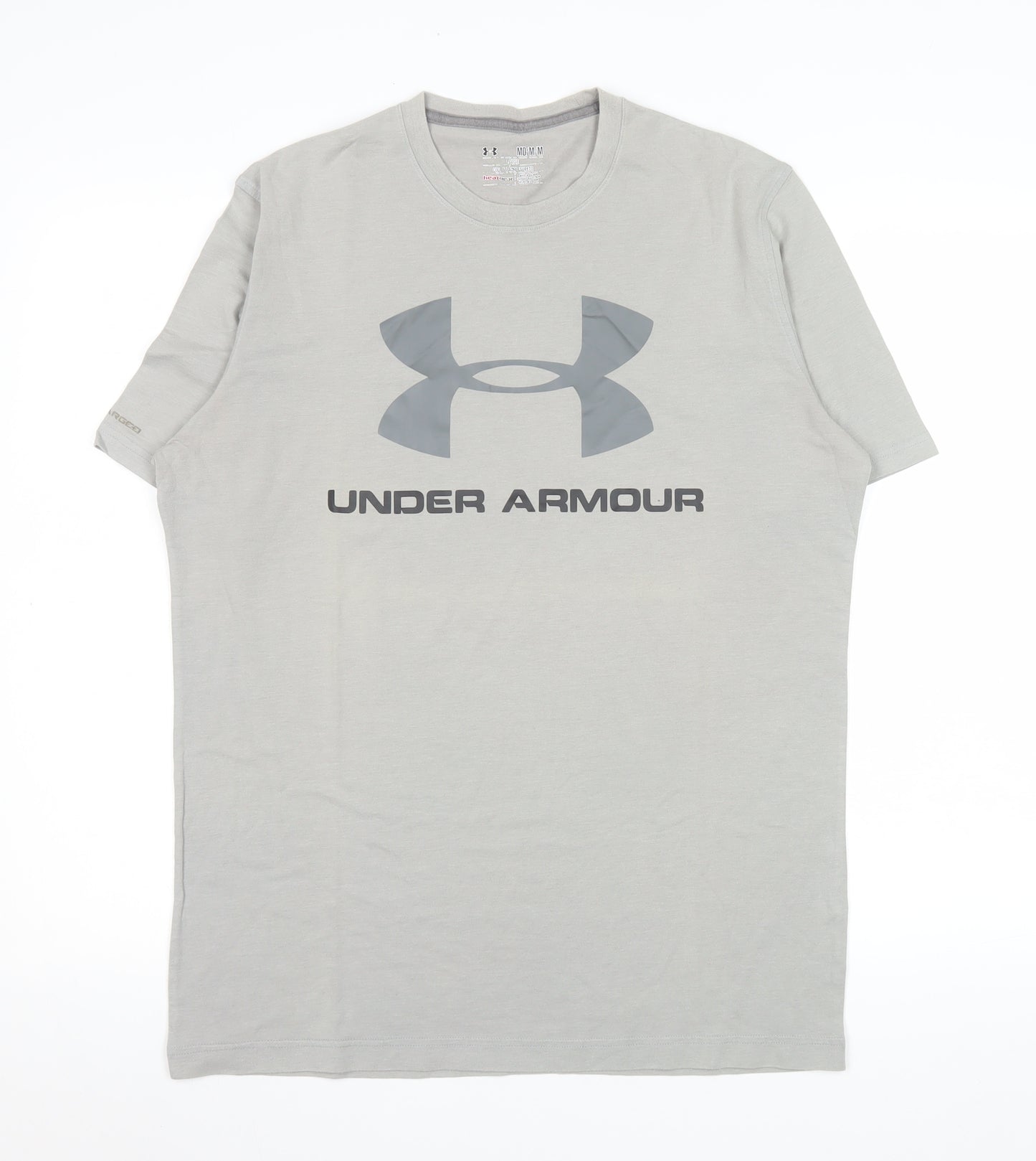Under Armour Men's Grey HeatGear Loose Fit Crew Neck T-Shirt Size M