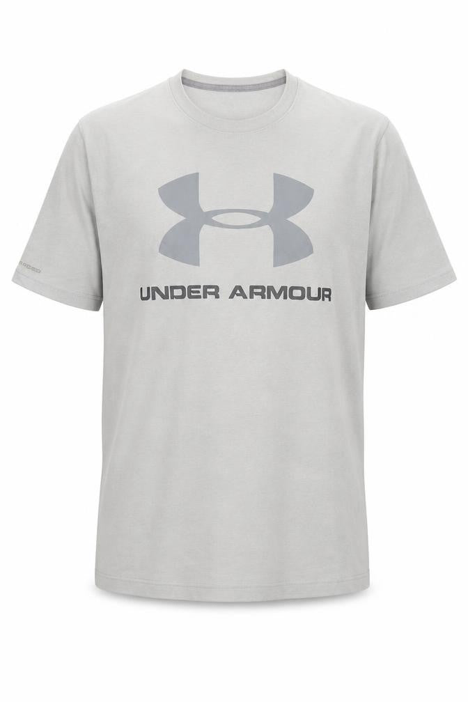 Under Armour Men's Grey HeatGear Loose Fit Crew Neck T-Shirt Size M
