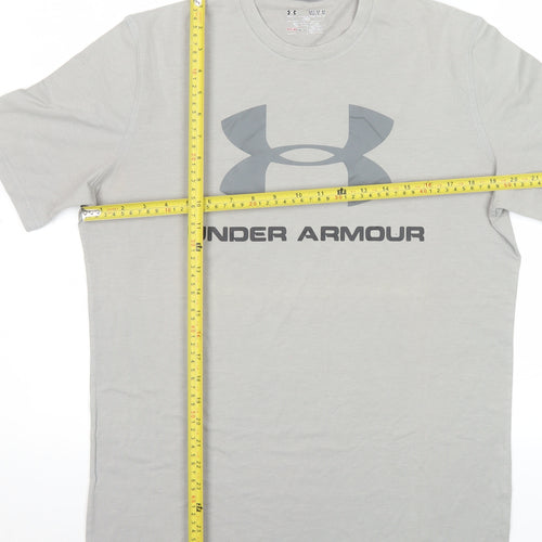 Under Armour Men's Grey HeatGear Loose Fit Crew Neck T-Shirt Size M