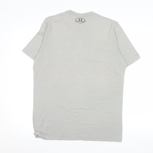 Under Armour Men's Grey HeatGear Loose Fit Crew Neck T-Shirt Size M