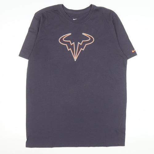 Nike Unisex Blue Dri-Fit Athletic T-Shirt Medium