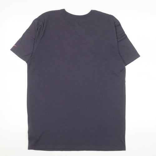 Nike Unisex Blue Dri-Fit Athletic T-Shirt Medium