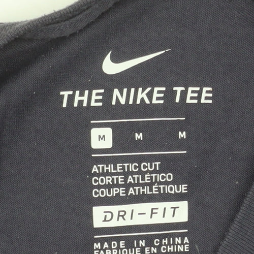 Nike Unisex Blue Dri-Fit Athletic T-Shirt Medium