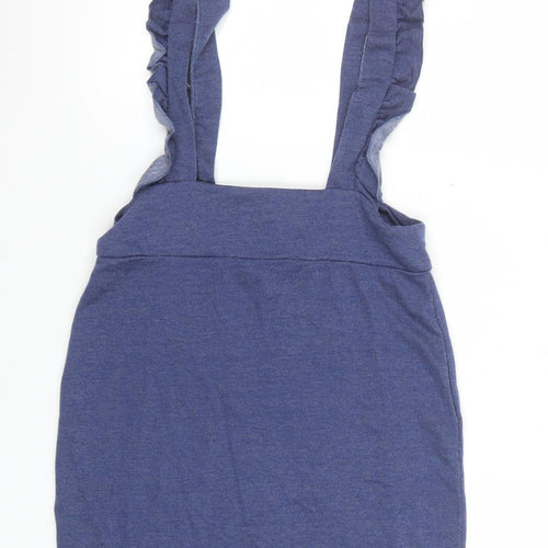Ayanapa Women Blue Ruffle Strap Pencil Skirt Size S