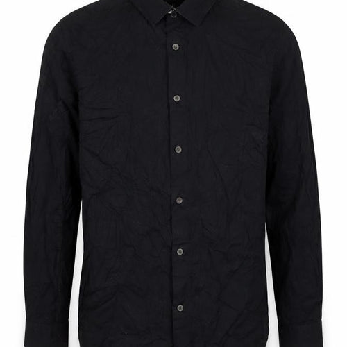 Silver Eight Men's Black Regular Fit Long Sleeve Cotton Formal Shirt M