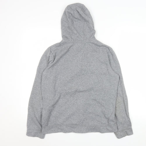 Nike Womens Grey Full Zip Hooded Jacket XL Cotton Blend