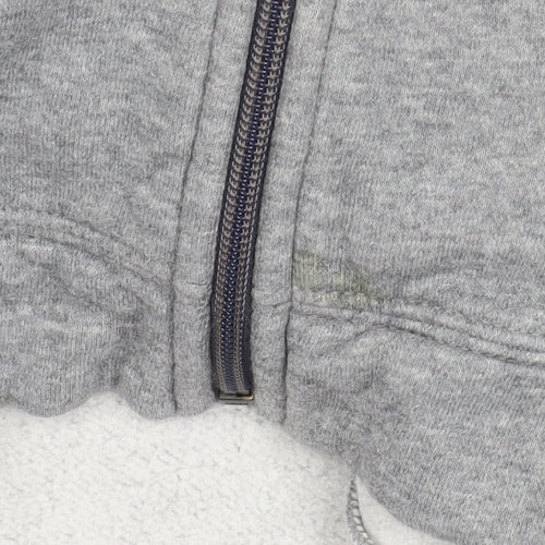Nike Womens Grey Full Zip Hooded Jacket XL Cotton Blend