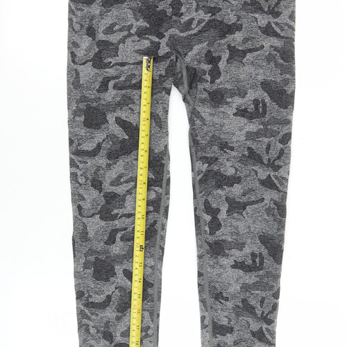 Dunnes Stores Womens Grey Camouflage Seamless Leggings Size M
