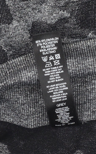 Dunnes Stores Womens Grey Camouflage Seamless Leggings Size M