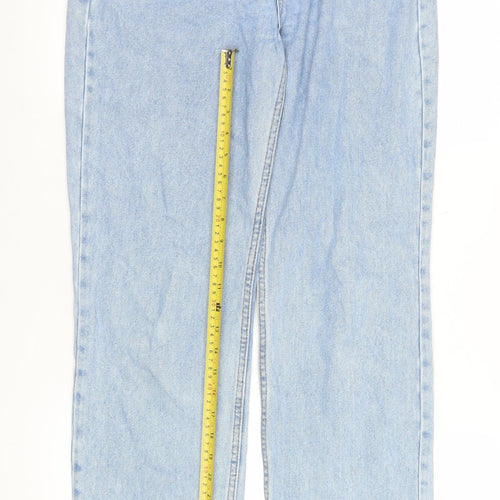 ASOS DESIGN Women’s Blue Mom Jeans Size S High Rise Denim 26W 32L