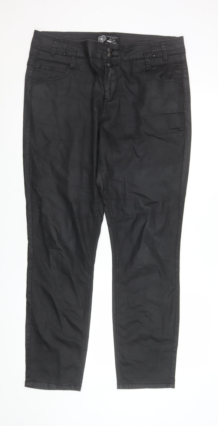 New Look Women Black Size 18 Stretch Jegging Trousers