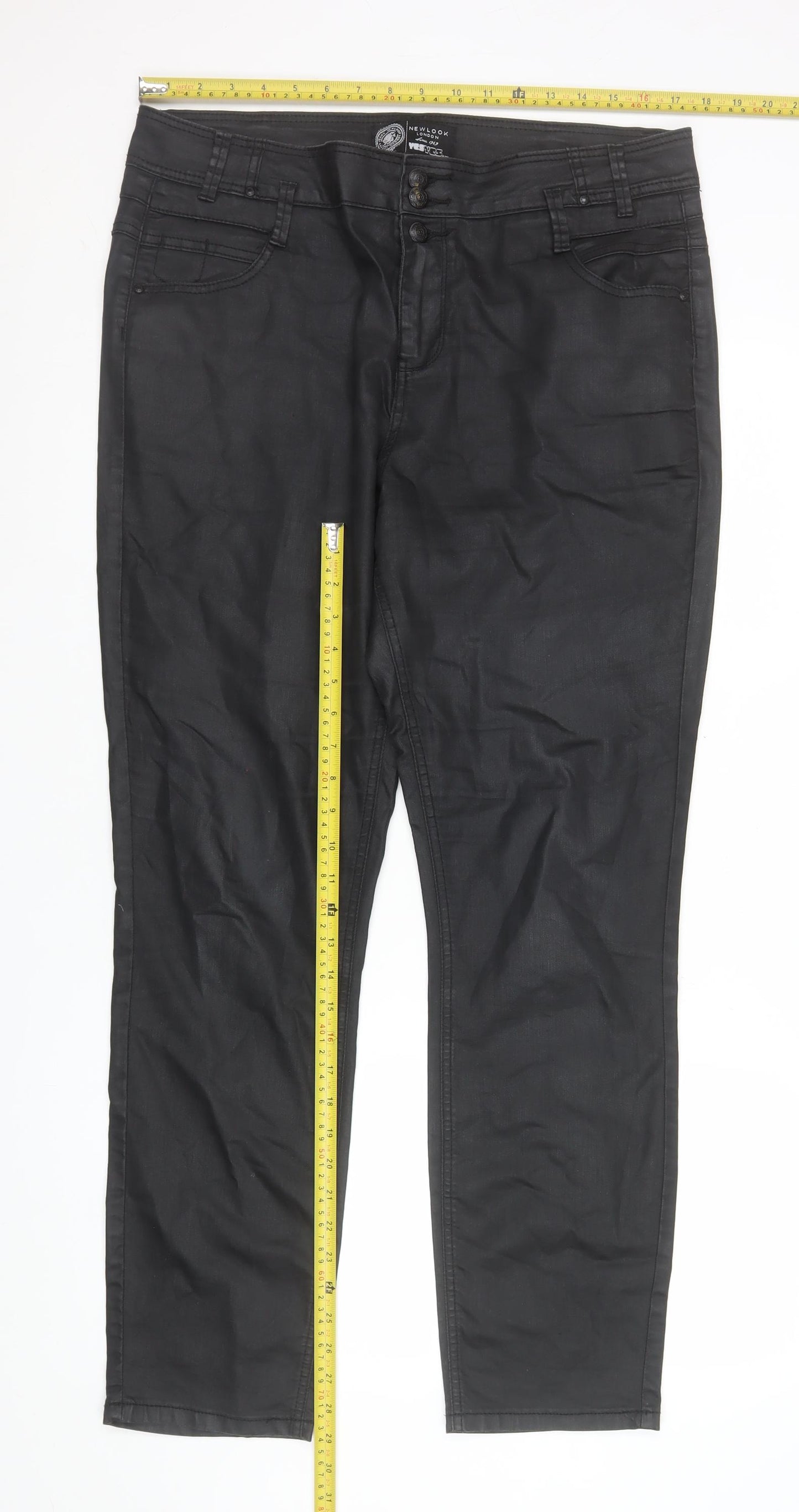 New Look Women Black Size 18 Stretch Jegging Trousers