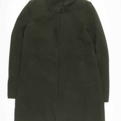 Atmosphere Women Green Mid-Length Overcoat Size 12 Polyester