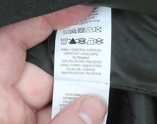 Atmosphere Women Green Mid-Length Overcoat Size 12 Polyester