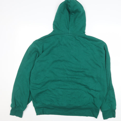 Old Navy Men’s Green Pullover Hoodie L Hooded Sweatshirt Logo Cozy Lined