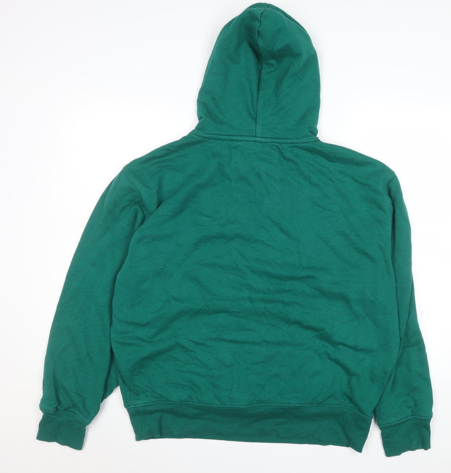 Old Navy Men’s Green Pullover Hoodie L Hooded Sweatshirt Logo Cozy Lined