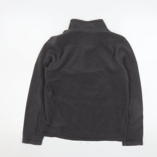 Regatta Boys Black Fleece 1/4 Zip Pullover Sweatshirt 13 Years